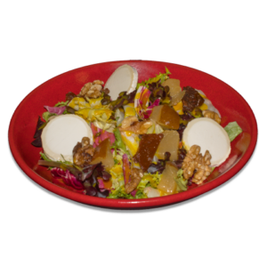 Ensalada Queso de Cabra y Pera Caramelizada