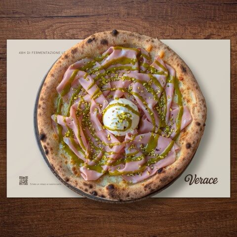 Pizza Mortazza e Pistacchio